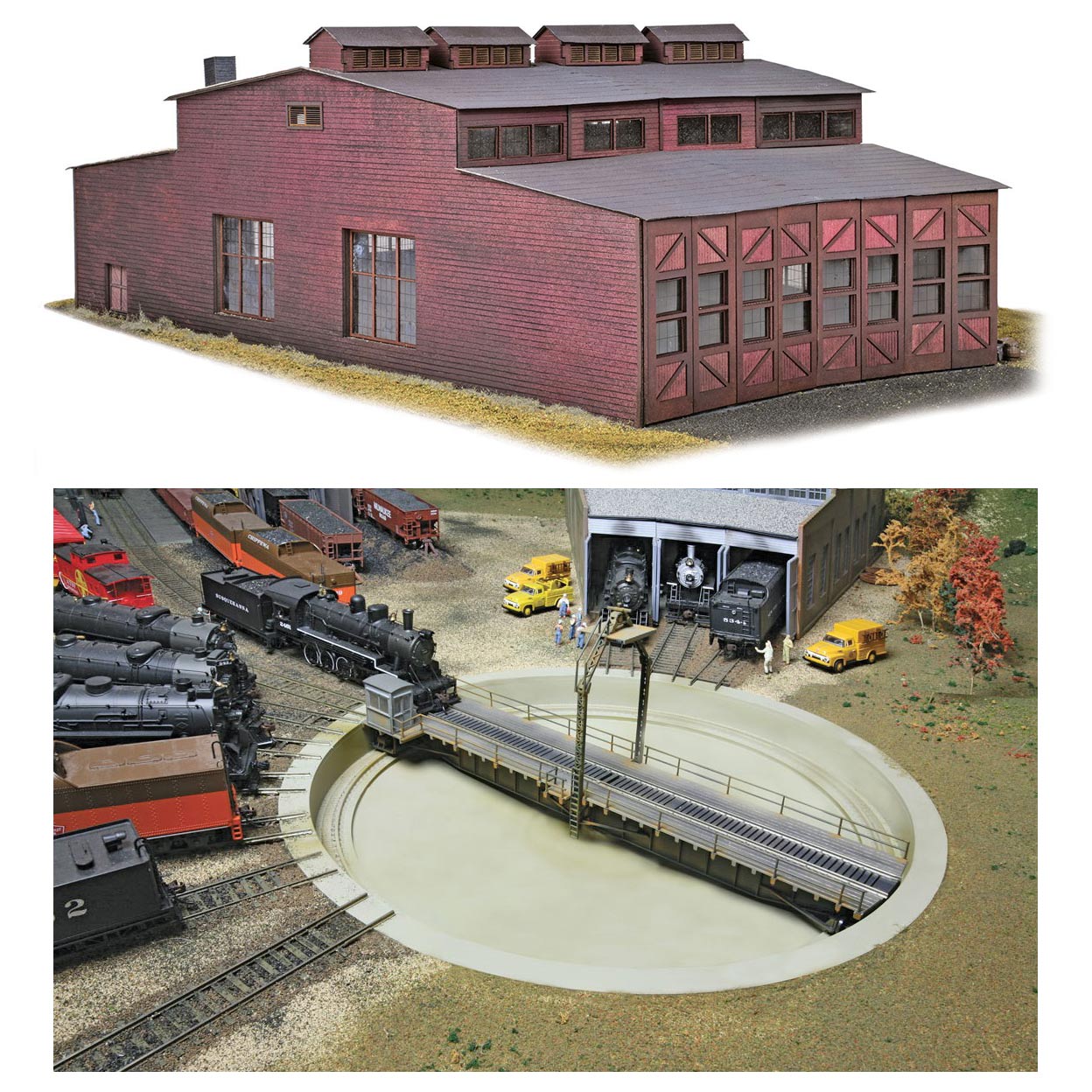 Deluxe HO Scale Keddie Roundhouse